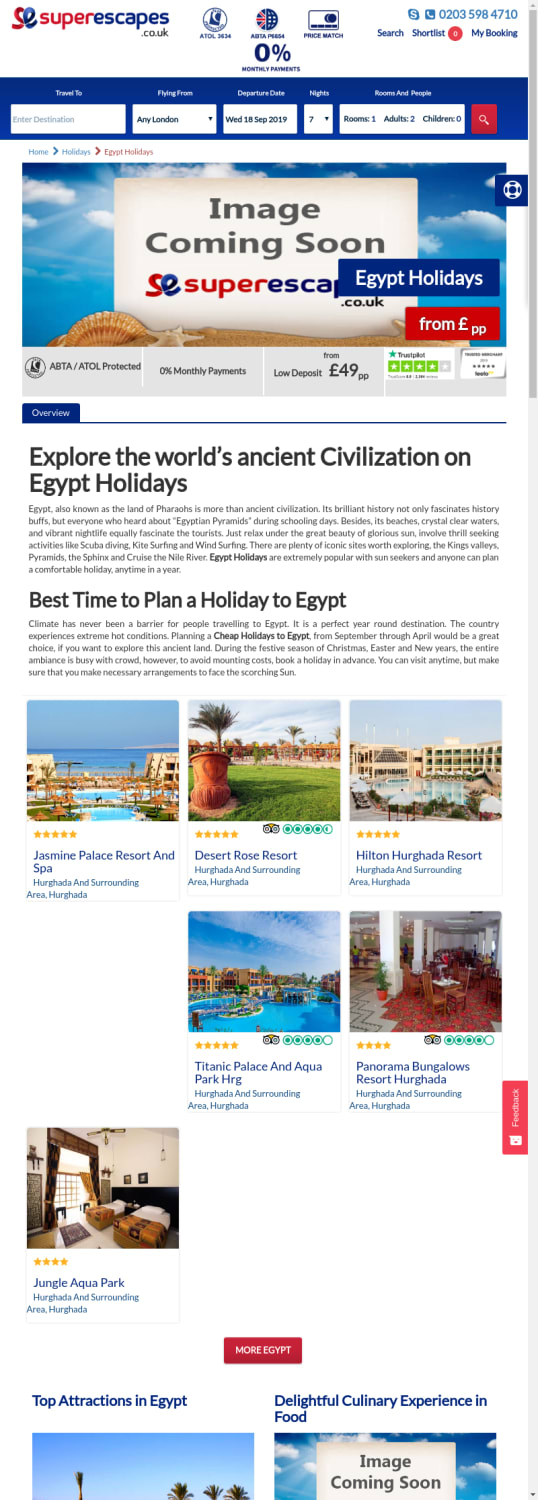 Egypt Holidays