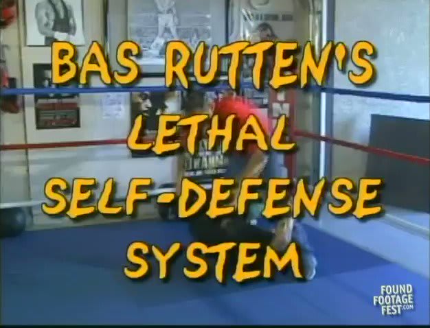 Please don't tell former UFC tough guy Bas Rutten we cut this together from his 2003 self defense video. We know he'd pound our heads on a table while saying "don't you ever do that!"