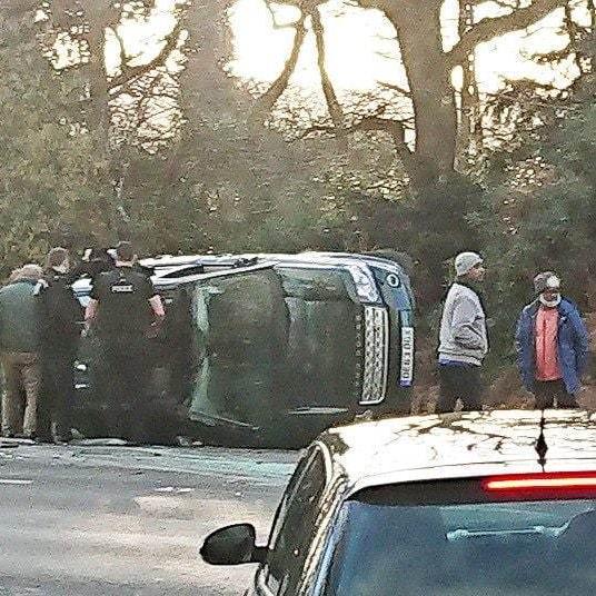 Picture exclusive: Prince Philip 'very shocked and shaken' after car crash near Sandringham Estate