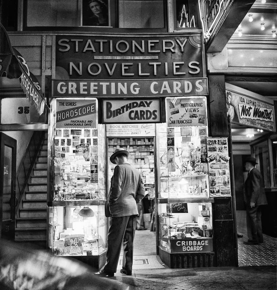 Novelty shop, San Francisco, 1947 (Photo by Fred Lyon)
