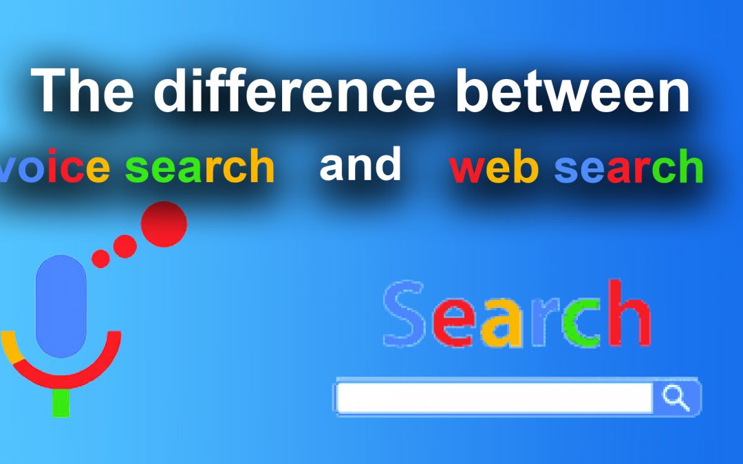 The difference between voice search and web search
