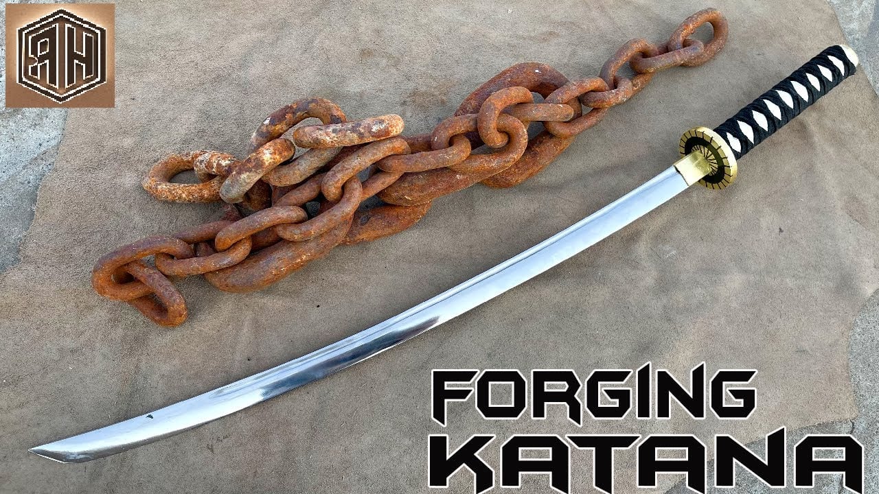 Forging a Katana from a rusted chain [14:52]