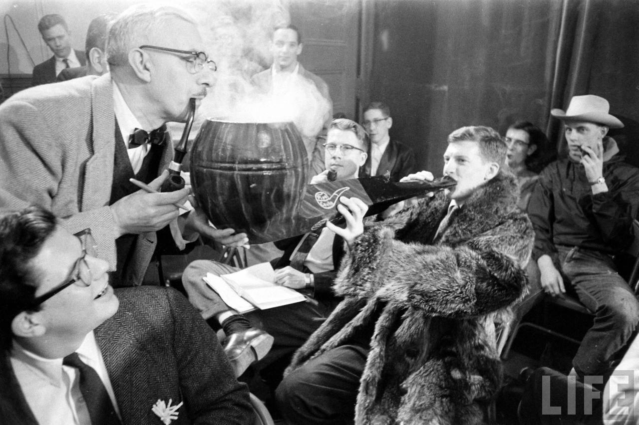 Big Pimping at Yale's Pipe Smoking Contest, 1959