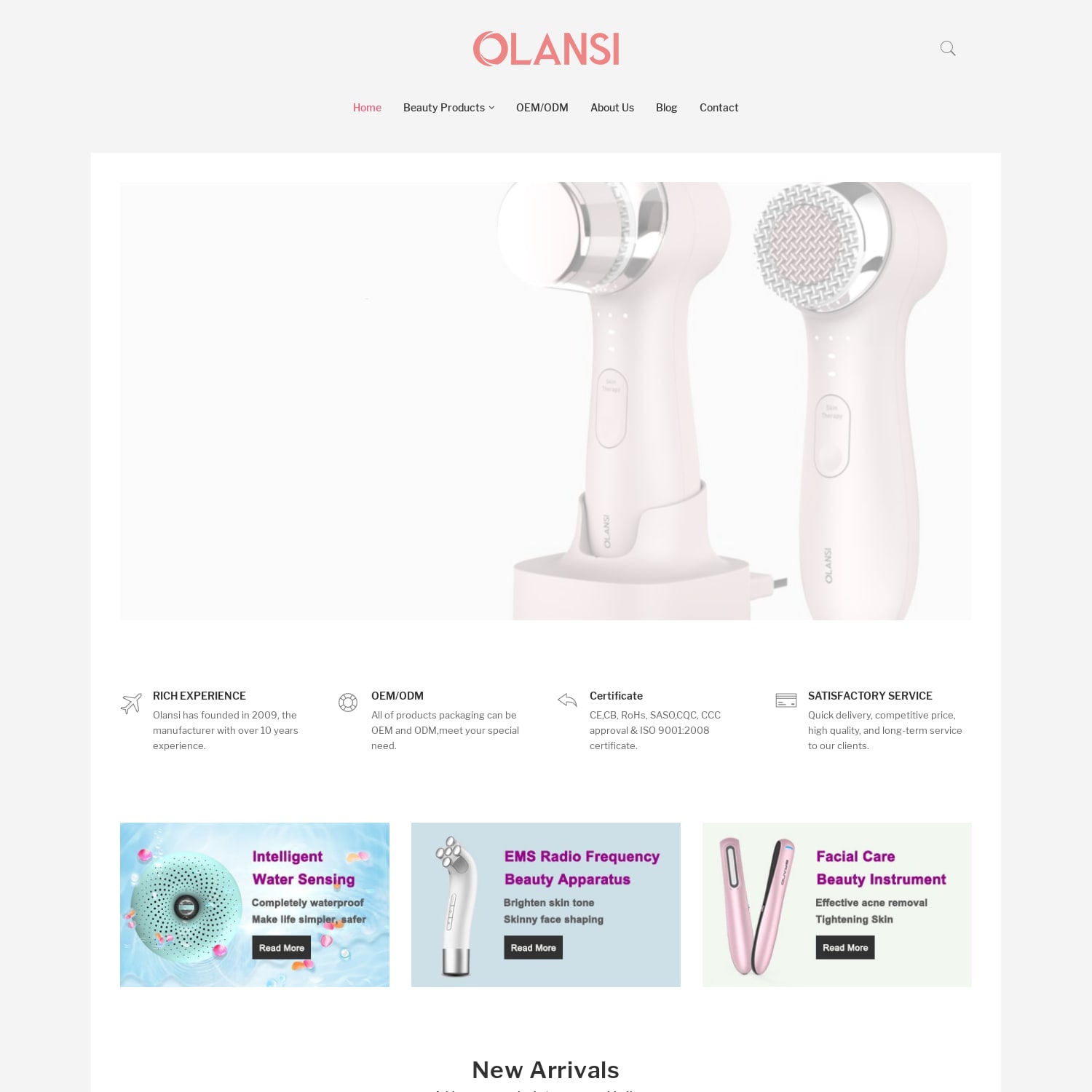 Olansi Facial Skin Care Beauty Instrument Machines Tools Supplier China