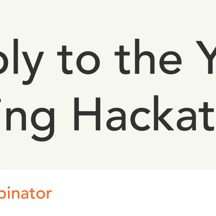 Apply to the YC Spring Hackathon