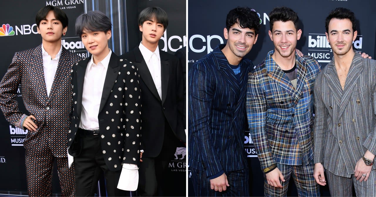BTS Met the Jonas Brothers at the BBMAs, Making Boy Band History