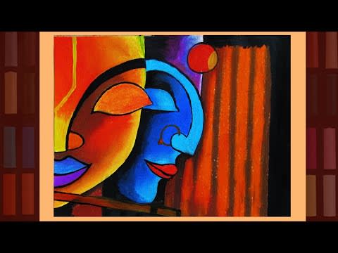 How to make an abstract painting on Art paper? For art lover step by step video.