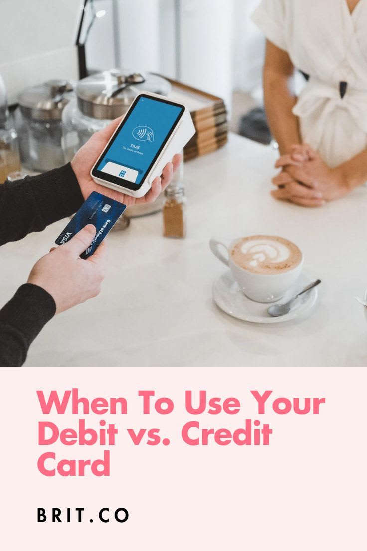 Using Your Credit Card vs. Your Debit Card