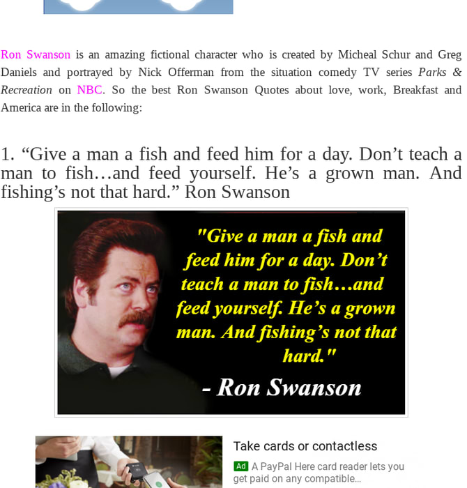 45 Excellent Ron Swanson Quotes
