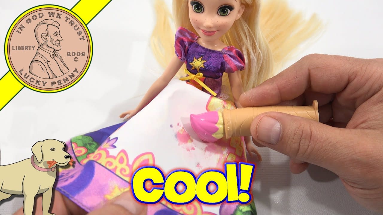 Disney Princess Rapunzel's Magical Story Skirt Changes Color Hasbro Toy Doll