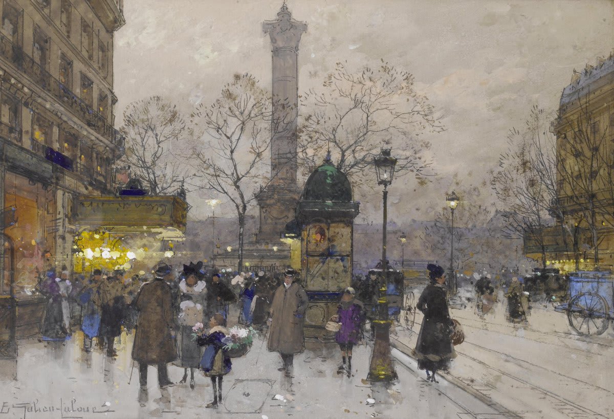 Paris by Eugène Galien-Laloue (1854-1941)