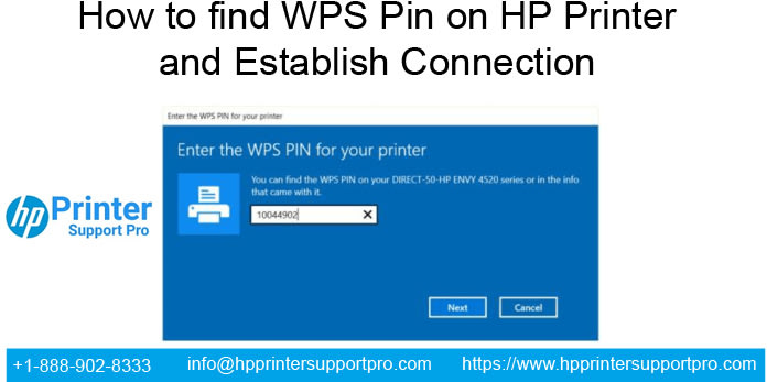 How to find WPS Pin on HP Printer and Establish Connection