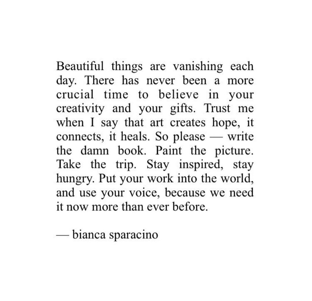 Bianca Sparacino | Words quotes, Inspirational words, Wise words