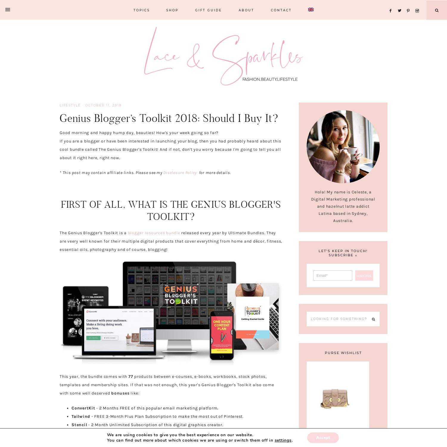 Genius Blogger's Toolkit 2018: Should I Buy It? - Lace & Sparkles