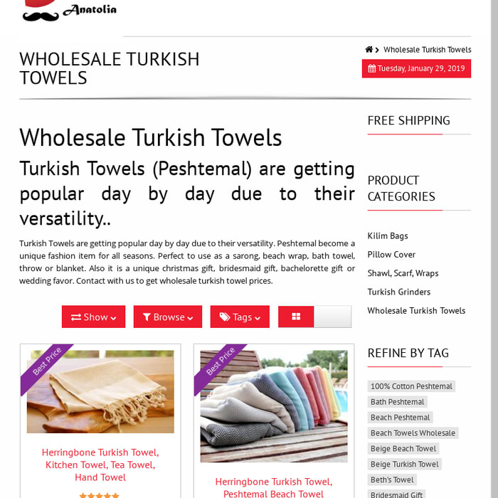 Wholesale Turkish Towels
