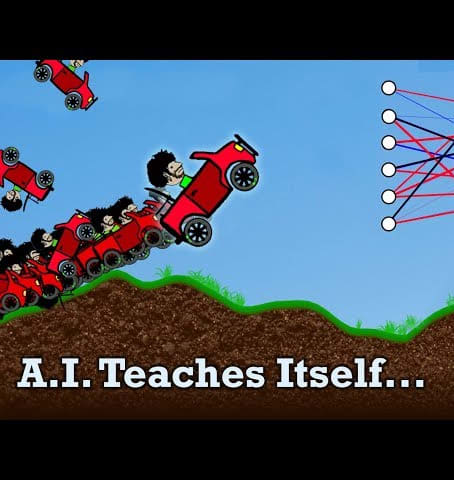 A.I. LEARNS to Play Hill Climb Racing