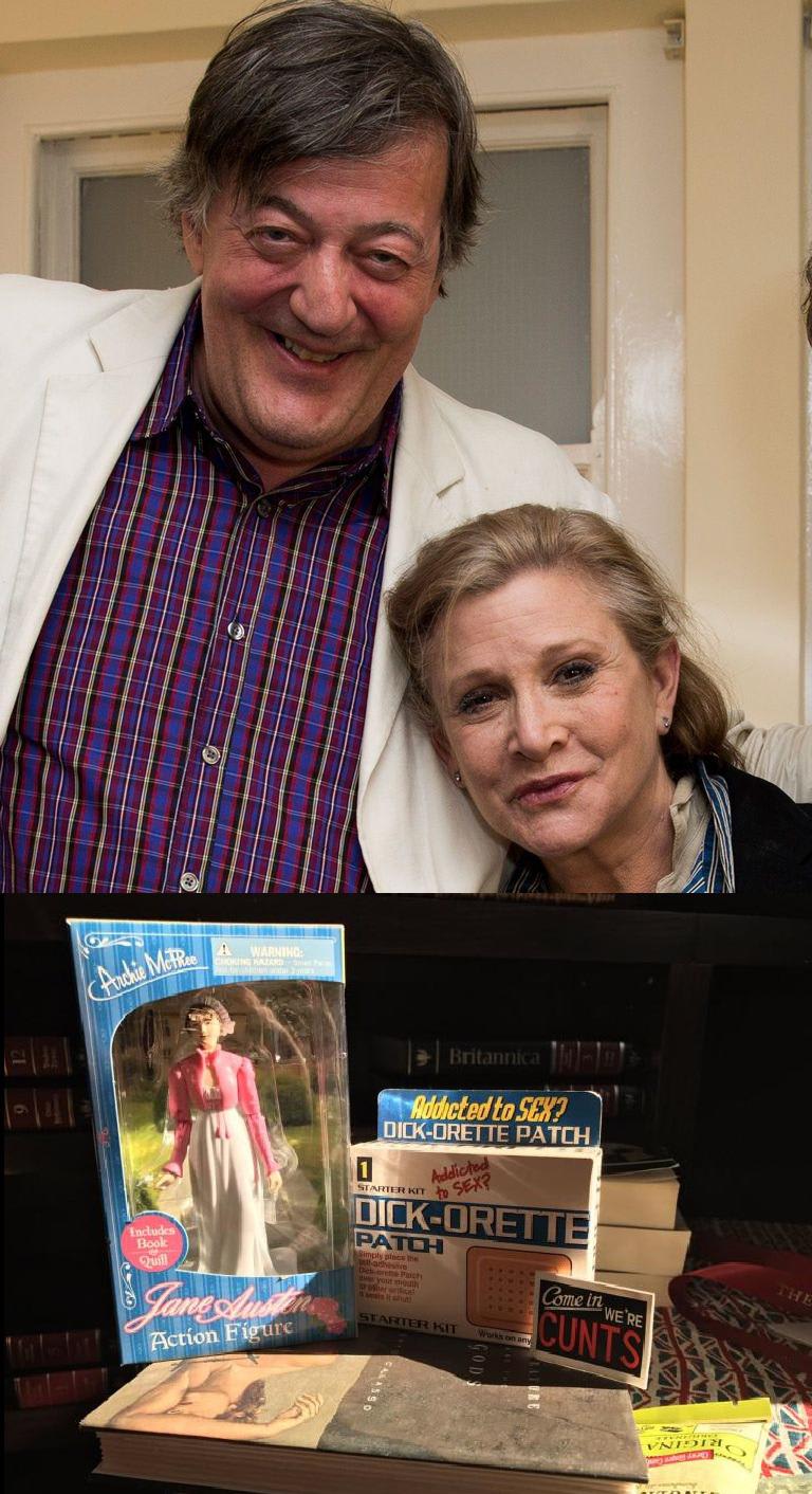 Carrie Fisher used to send Stephen Fry random gifts. These were the last three.