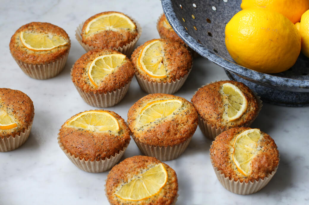 Meyer Lemon Poppy Seed Muffins - Dish 'n' the Kitchen