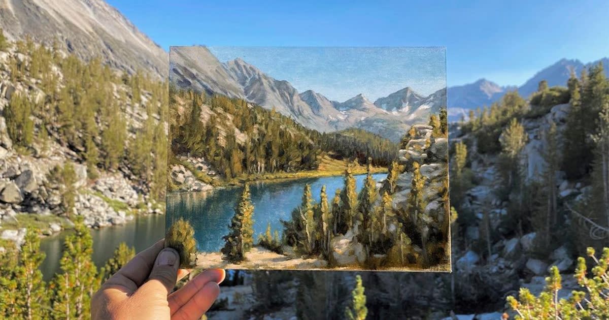 Plein Air Paintings Seamlessly Blend In With the Real Landscapes That Inspired Them