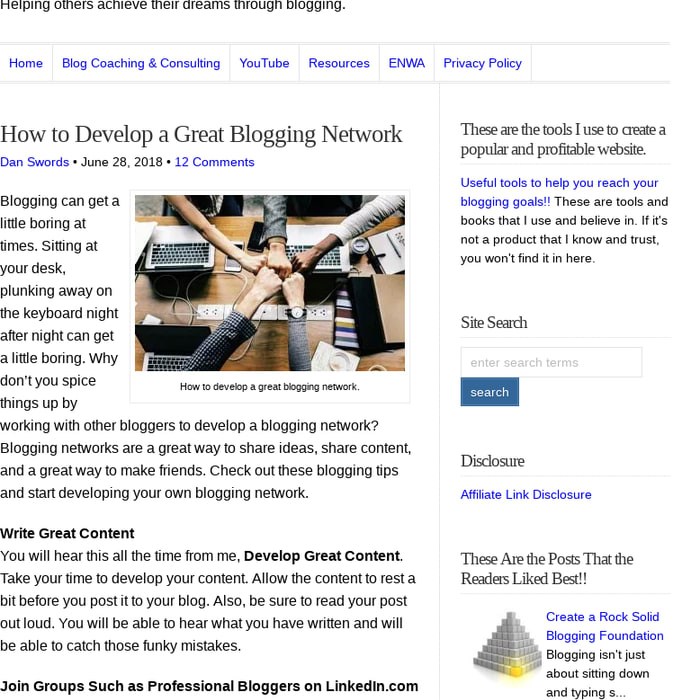 How to Develop a Great Blogging Network