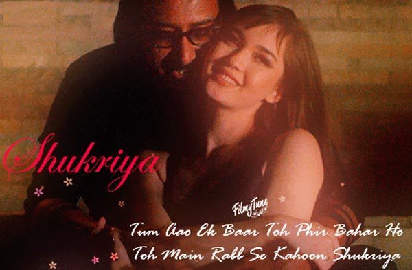 Shukriya Lyrics - Arko Pravo Mukherjee & Shokhsanam