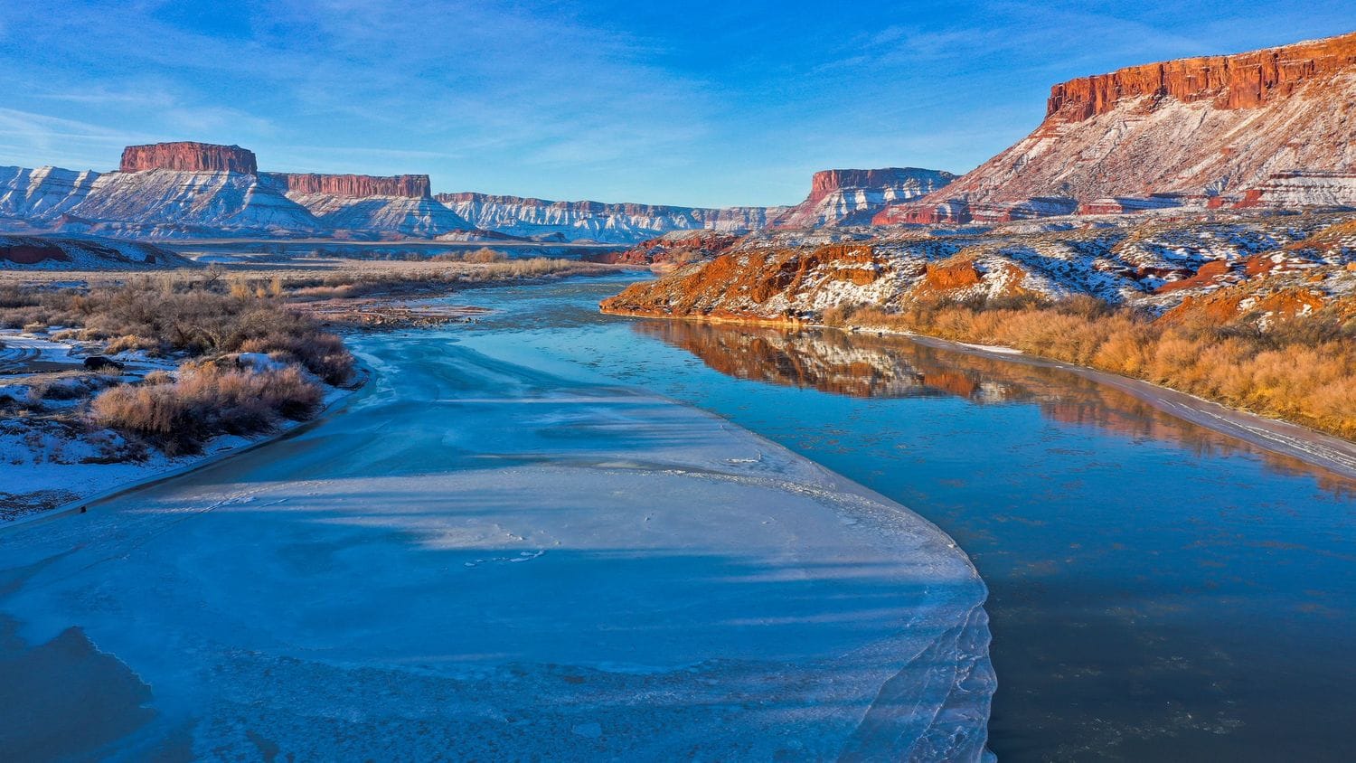 Utah in January - drone + timelapse
