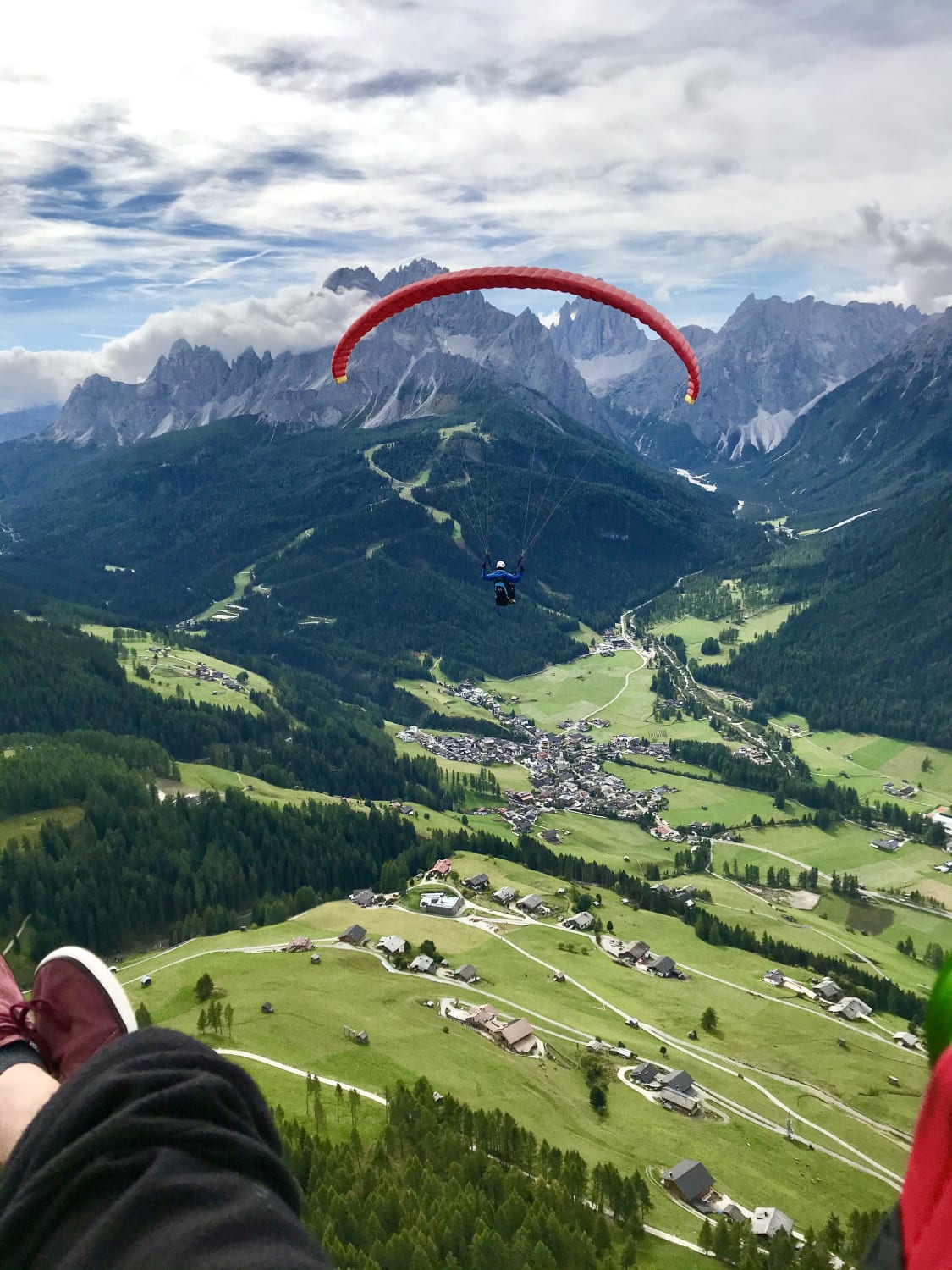 Me and my brother paragliding in the italian Alps.
