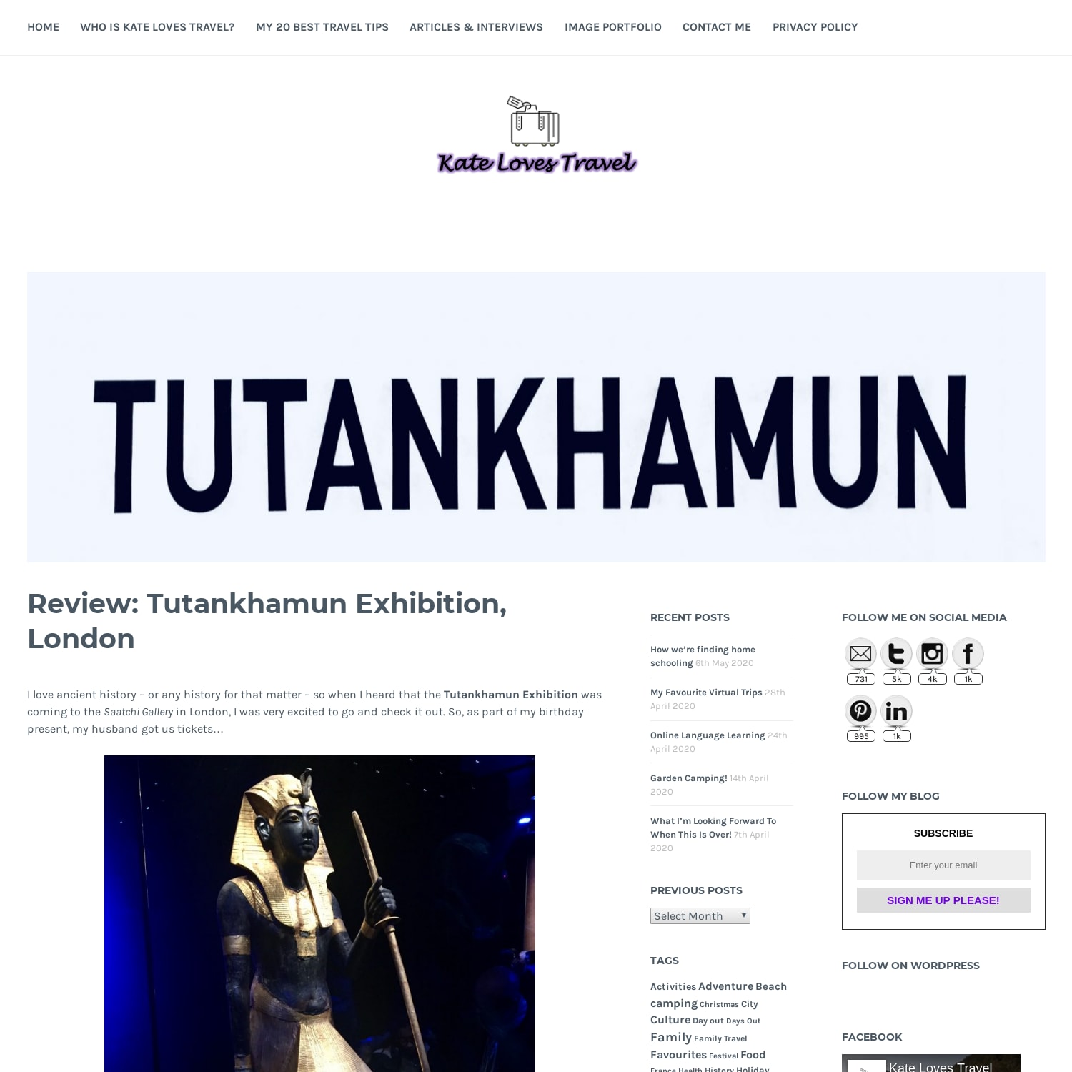 Review: Tutankhamun Exhibition, London