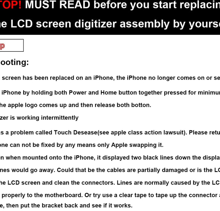 Repair Guide for iPhone 6 LCD screen Replacement Digitizer Assembly