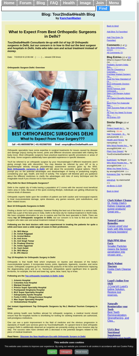 What to Expect From Best Orthopedic Surgeons in Delhi? by KanchanMadan Blog entry