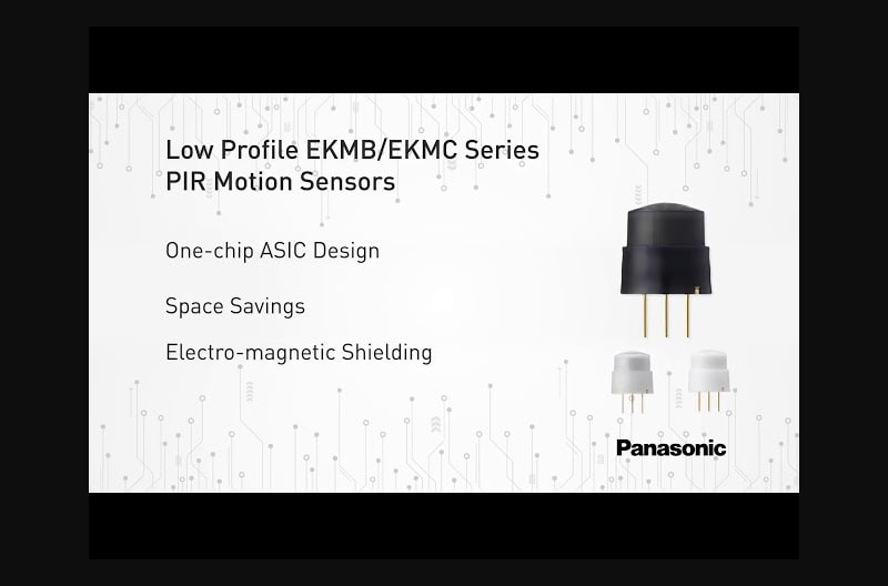 Panasonic's Low Profile PIR Sensors Quick Clips