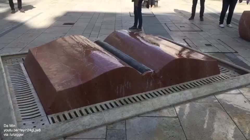 The Open Book Fountain in Budapest