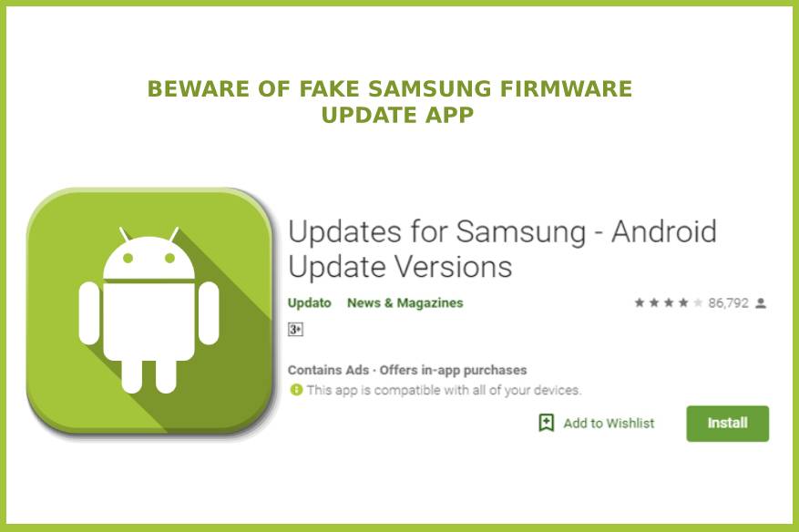 Beware of Fake Samsung Firmware Update App