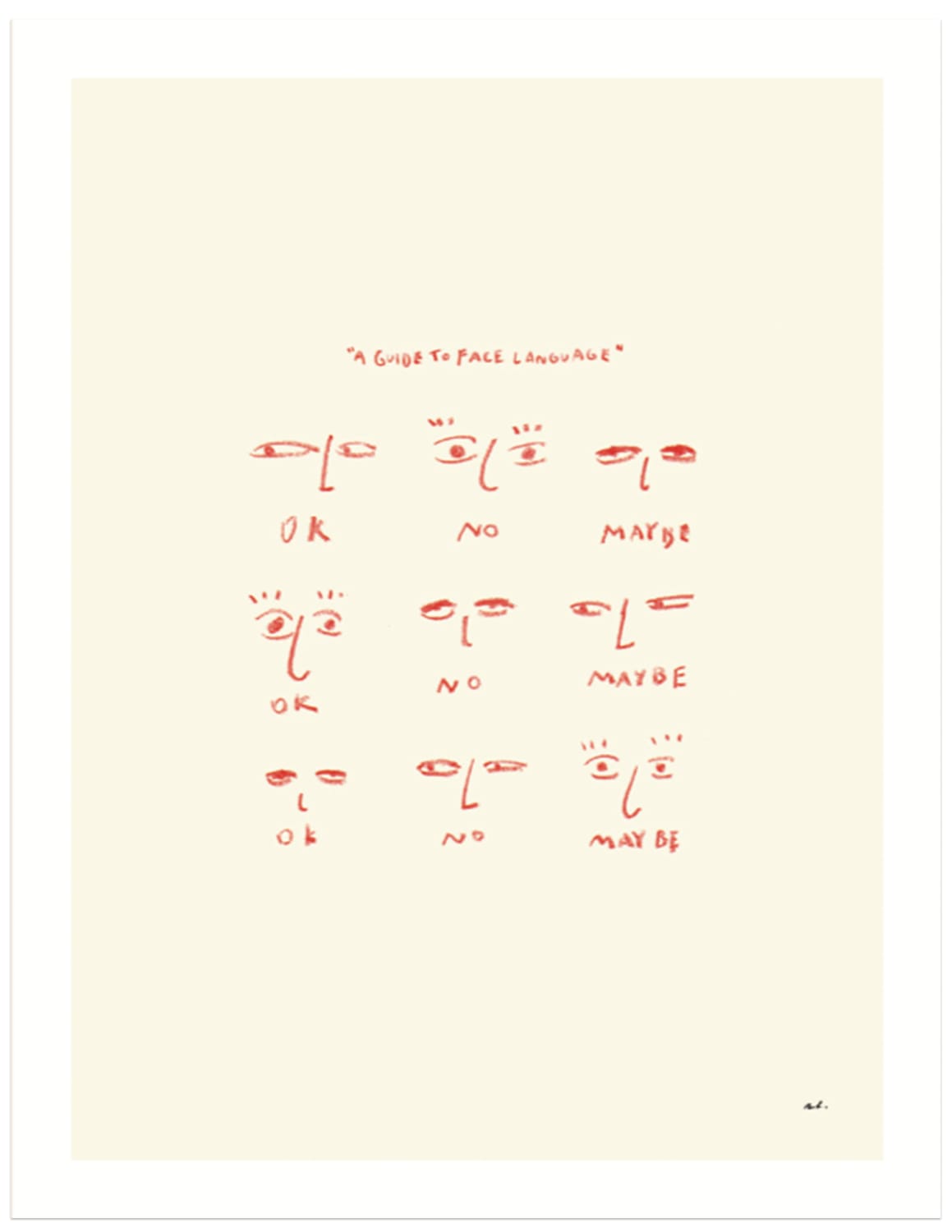 A Guide to Face Language Print