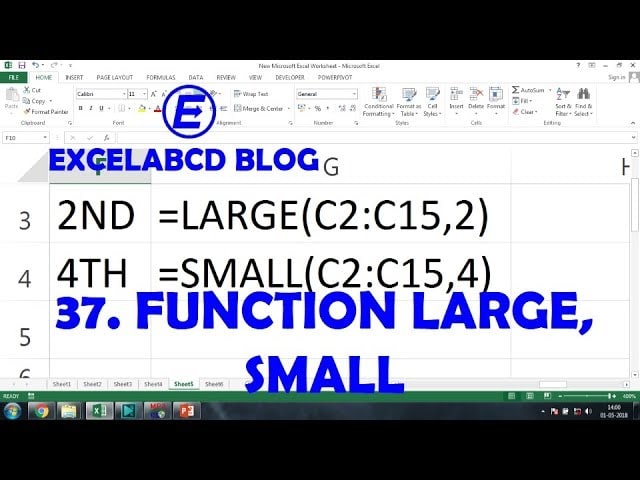 Function LARGE and SMALL