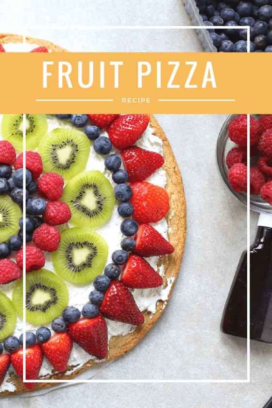 Fruit Pizza With A Sugar Cookie Crust