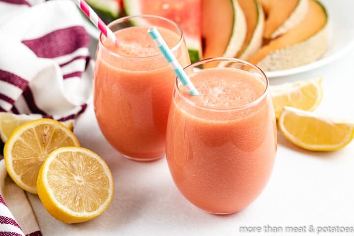 Watermelon Cantaloupe Juice