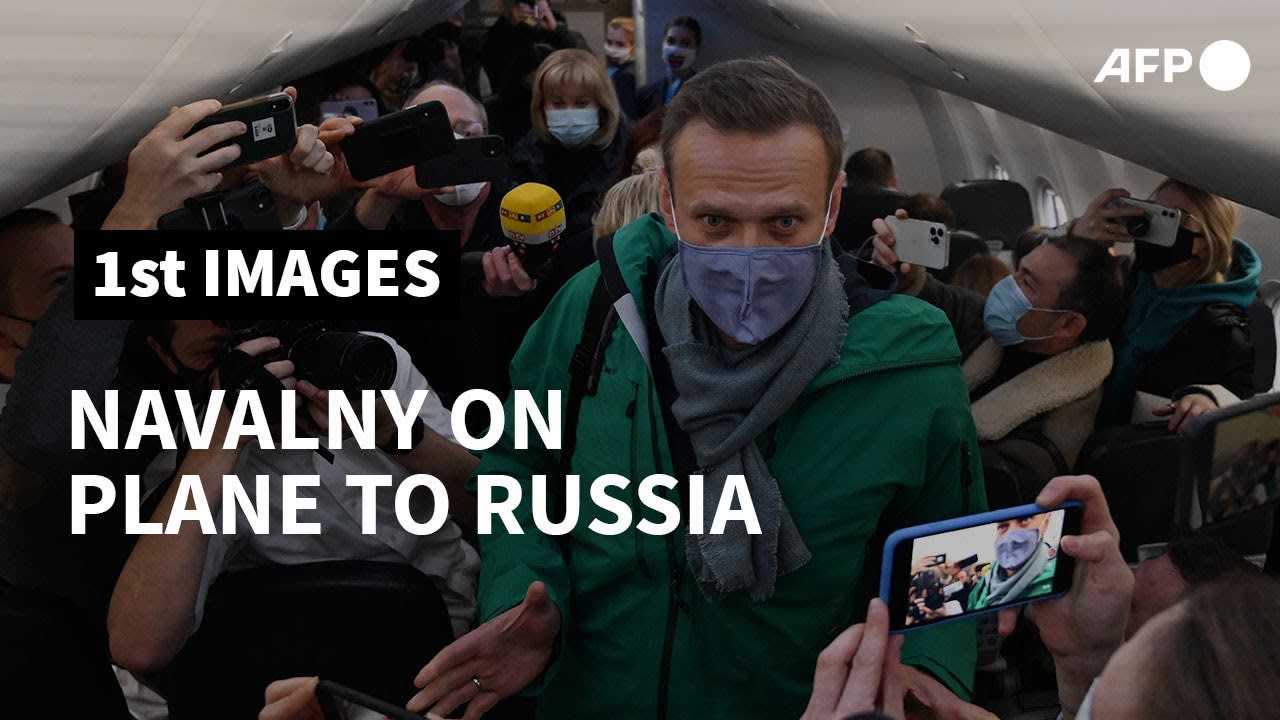Plane carrying Kremlin foe Navalny leaves Berlin for Moscow | AFP