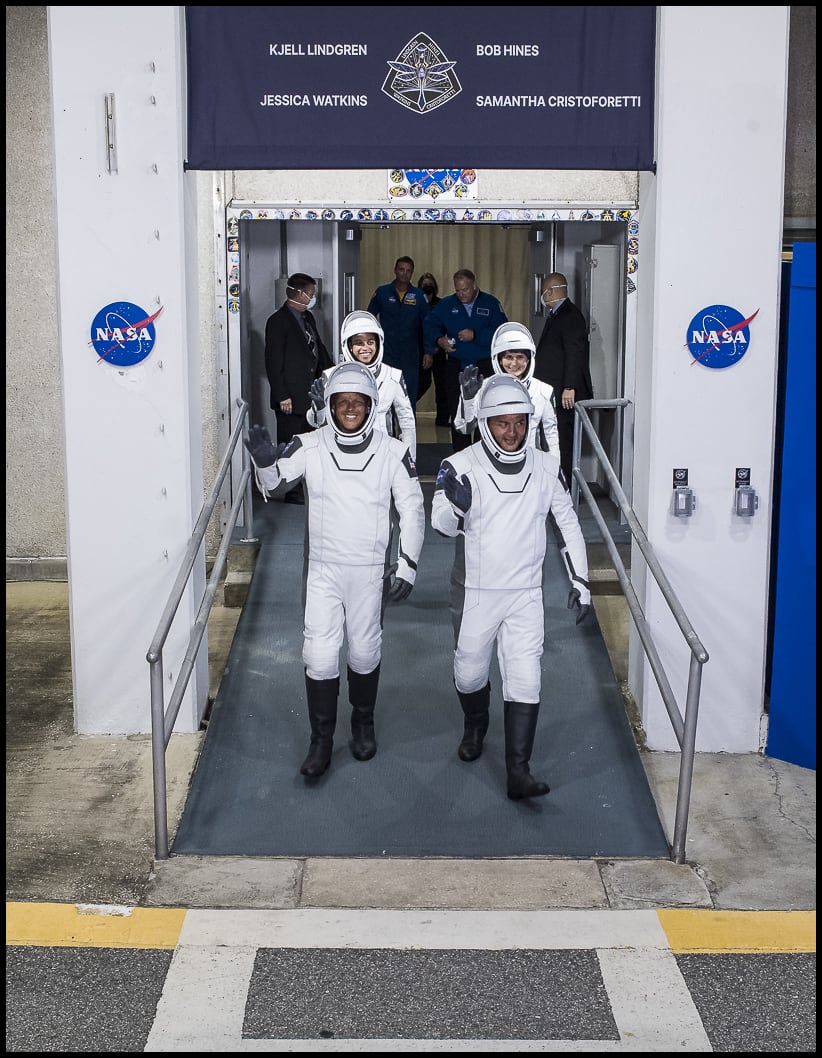 The Crew4 astronauts, @astro_kjell, @Astro_FarmerBob, @Astro_Watkins