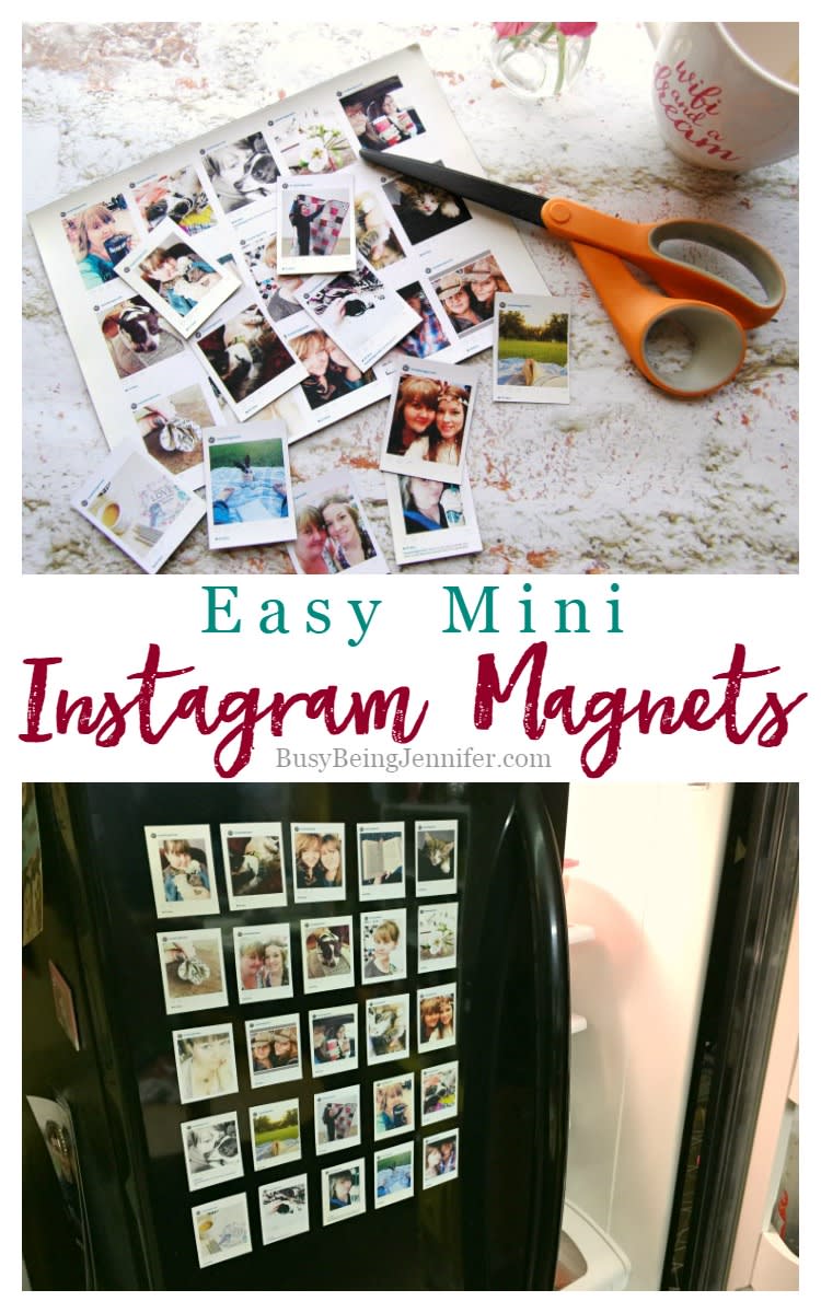 Easy Mini Instagram Magnets