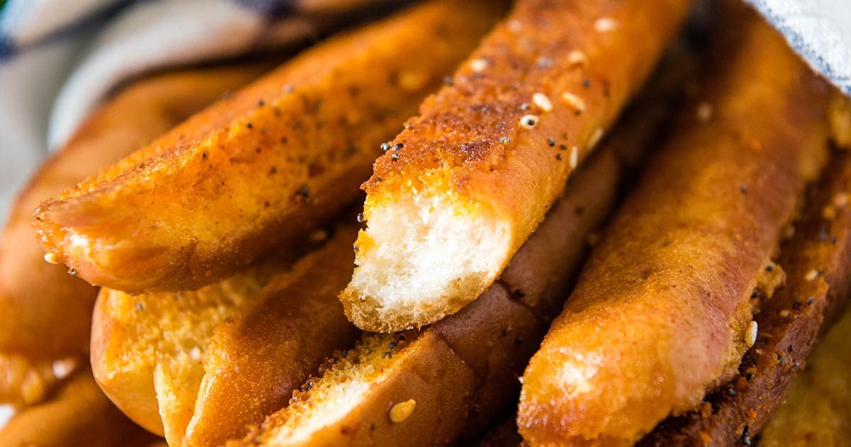 Quick and Easy Hot Dog Bun Breadsticks