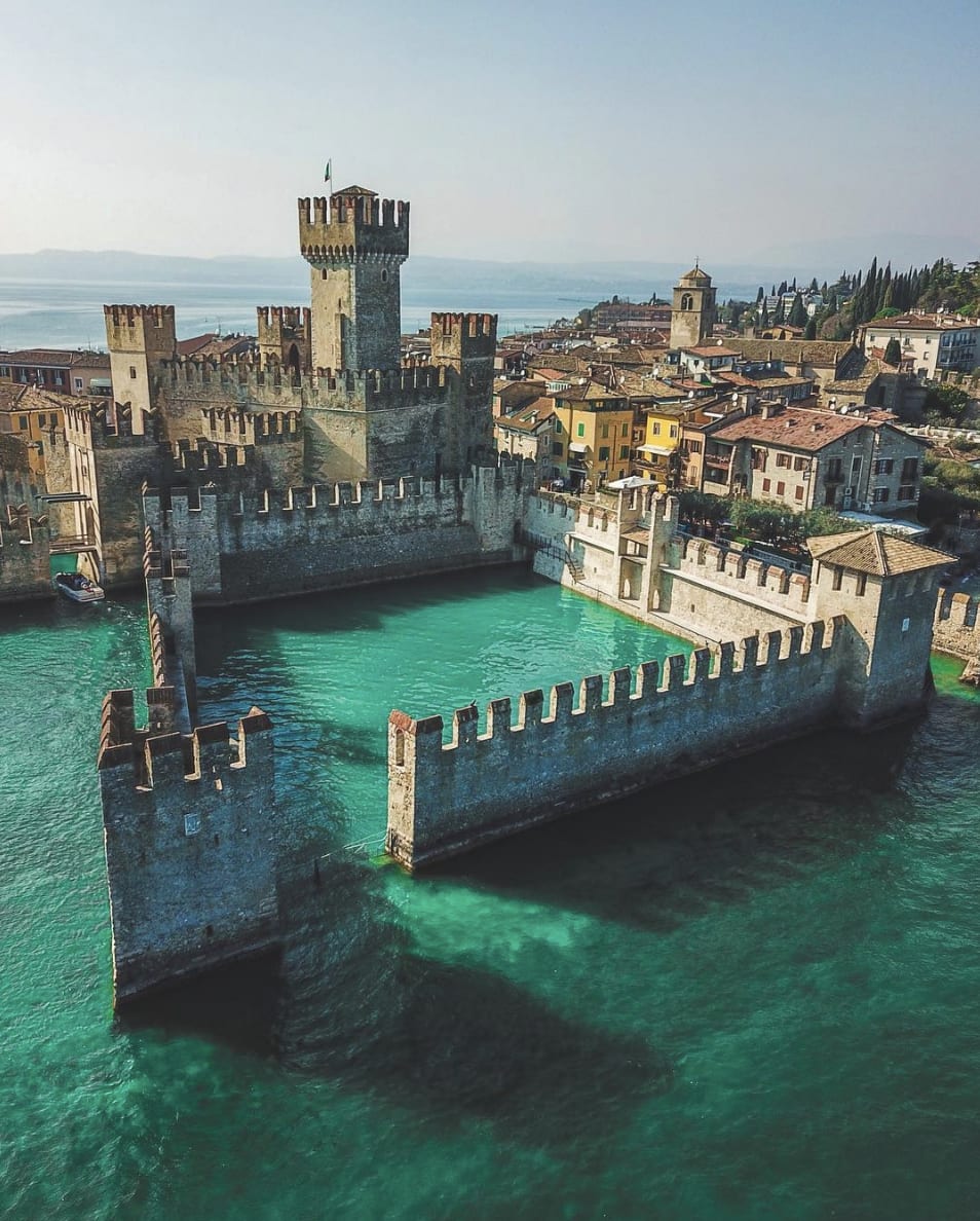 The Sinking Castle of Lake Garda, Italy