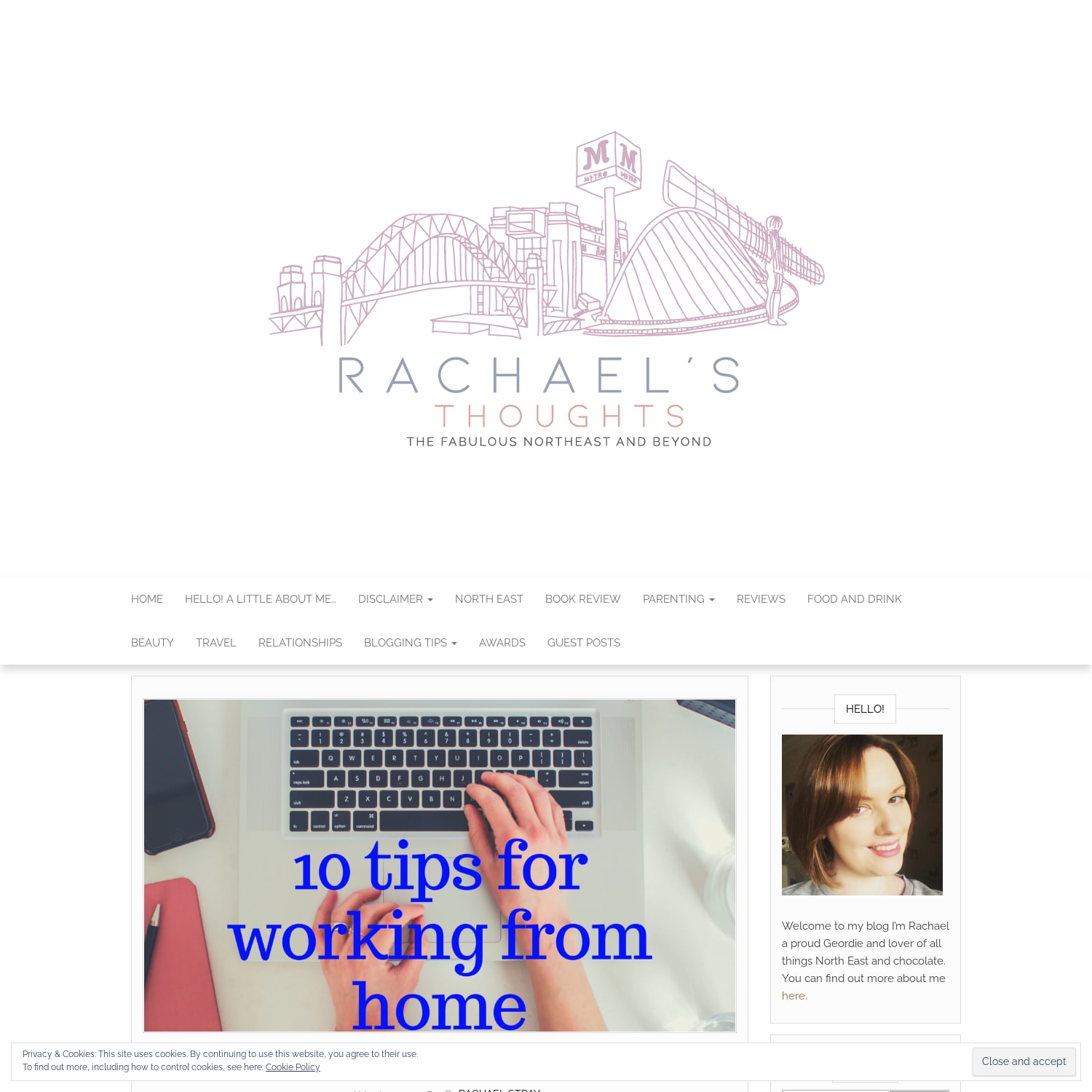 10 tips for working from home - Rachael's Thoughts