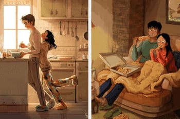 A Korean Artist Shows the Little Things Most Loving Couples Do, and They Look So Familiar