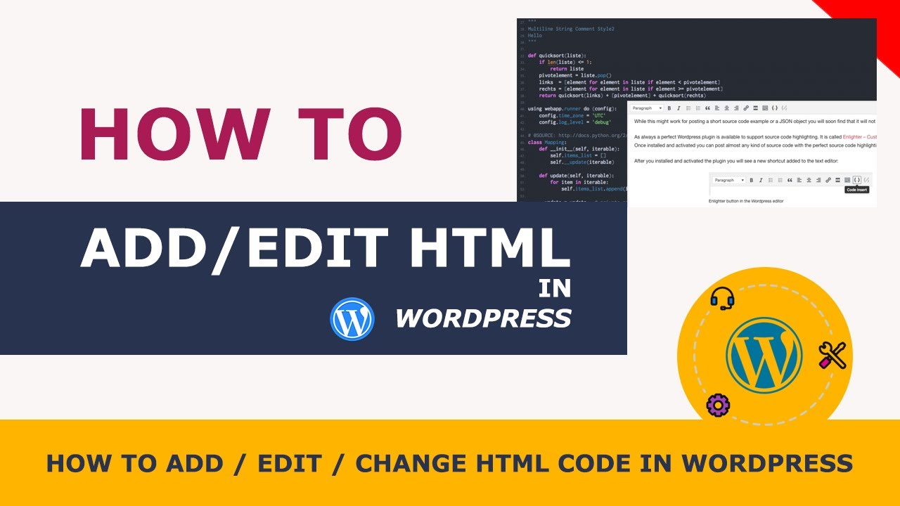 How to Add HTML in Wordpress