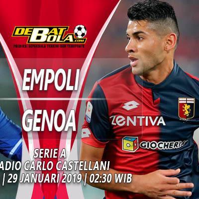 Prediksi Akurat Empoli vs Genoa 29 Januari 2019