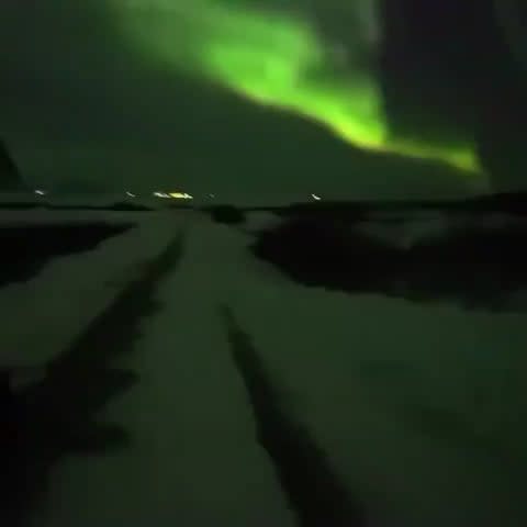 Fast moving northern lights