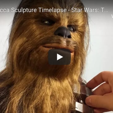 STAR WARS CHEWBACCA SCULPTURE TIME LAPSE