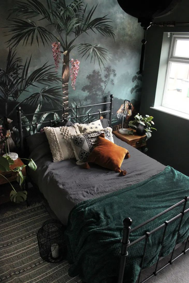 This Former ‘Teenage Goth’ Made the Dreamiest Dark and Moody House on a Budget