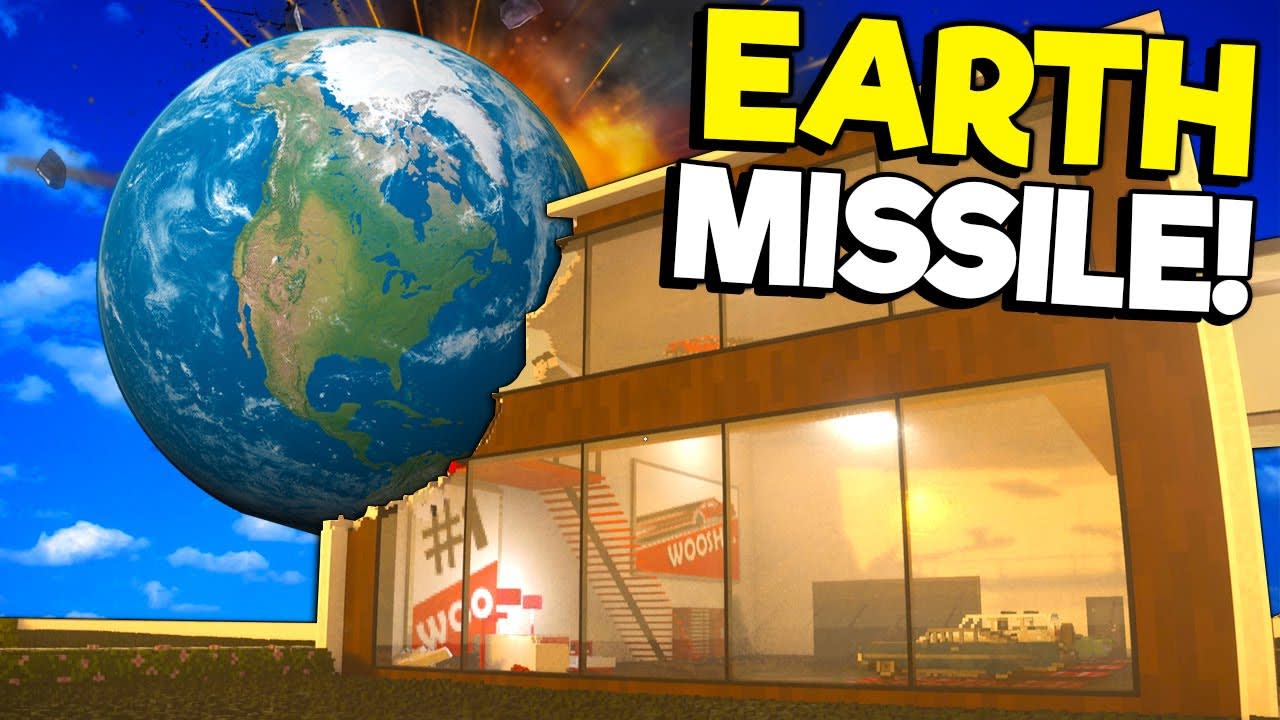USING THE EARTH AND A DEATH BEAM TO DESTROY BUILDINGS! - Teardown Mods Full Release Gameplay